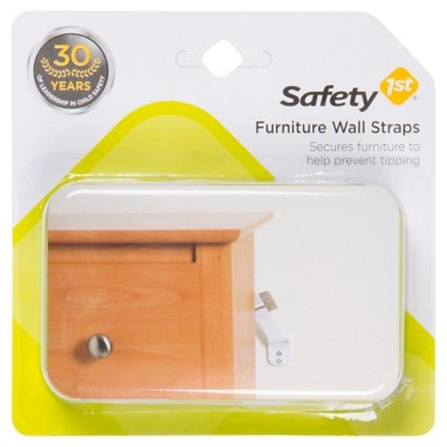 Safety 1st; Furniture Wall Straps - 2pk