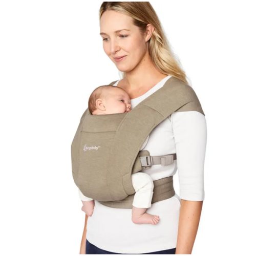 Embrace Newborn Carrier Soft Knit - Soft Olive | Ergobaby