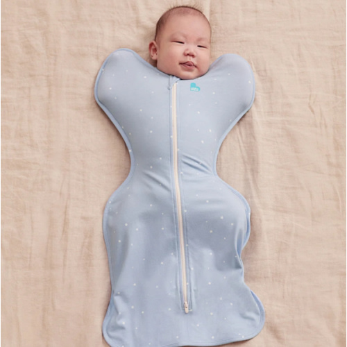 Swaddle Up™ 1.0 TOG Cotton Powder Blue Twinkle