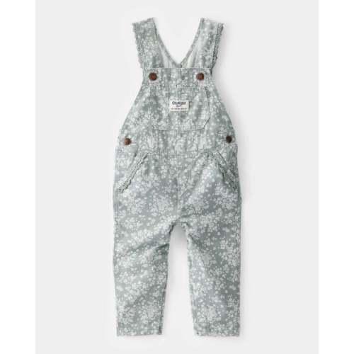 Baby Floral Print Overalls - Green - OshKosh | Carter's