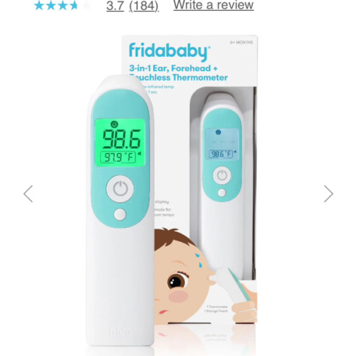 3-in-1 Ear, Forehead + Touchless Infrared Thermometer – Frida | The fuss stops here.