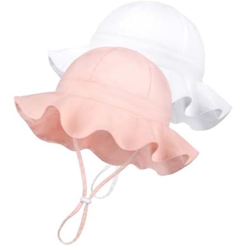 Baby Sun Hat Kids with UPF 50+ Sun Protection Wide Brim Adjustable Beach Hats for Boys Girls