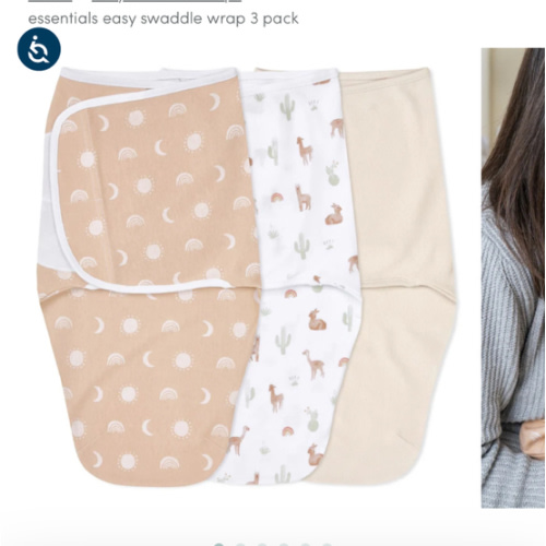 Desert Sun Easy Swaddle With No Zipper 0-3M | aden + anais