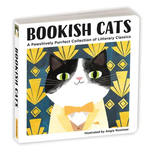 Bookish Cats Board Book a book by Mudpuppy and Angie Rozelaar - Bookshop.org US