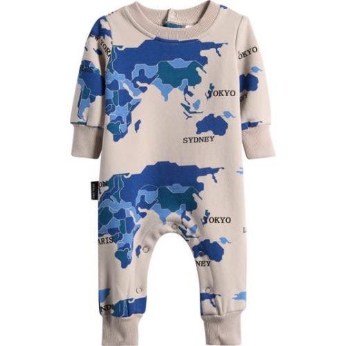 World Tour Cotton Romper, 3-6M