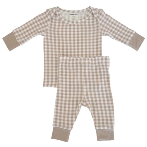 Everyday Baby Set, Tan Gingham