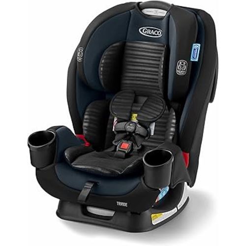 Graco TriRide 3-in-1 Reclining Car Seat, Clybourne - Rear & Forward Facing Car Seat, Highback Booster, Adjustable Headrest