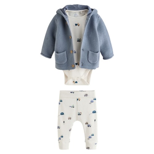 Kids' 3-Piece Cardigan, Bodysuit & Pants Set