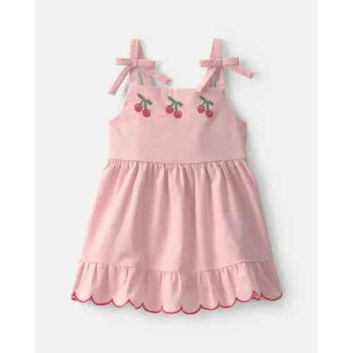 Baby Girl Cherry Short-Sleeve Dress - Pink | Carter's