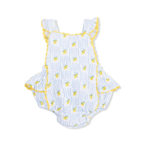 Ric Rac Ruffle Sunsuit, Lovely Lemons