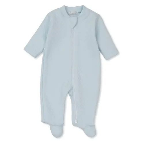 Classic Jacquards Blue Zip Footie