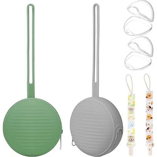 Pacifier Case, Holder for Traveling Baby Essentials Set - BPA Free