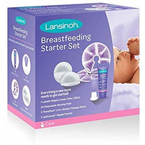 Lansinoh Breastfeeding Starter Set for Nursing Moms