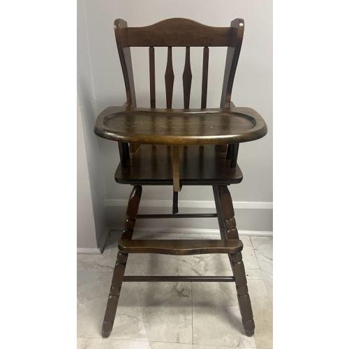 Wooden Antique High Chair