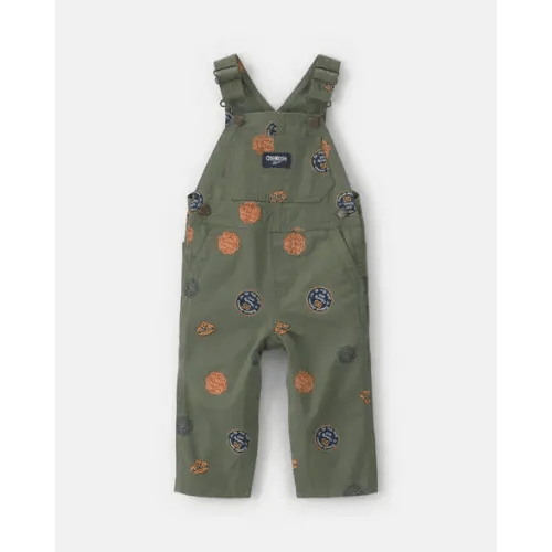 Baby Patch Logo Overalls - Green - OshKosh B'gosh | Carter's