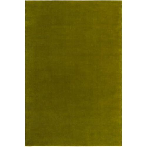 Area Rug Hand Tufted Wool Milano Green 5x8 ft Rectangle Carpet