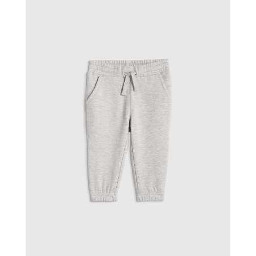 SuperSoft Fleece Joggers in Heather Grey: 0-3 months