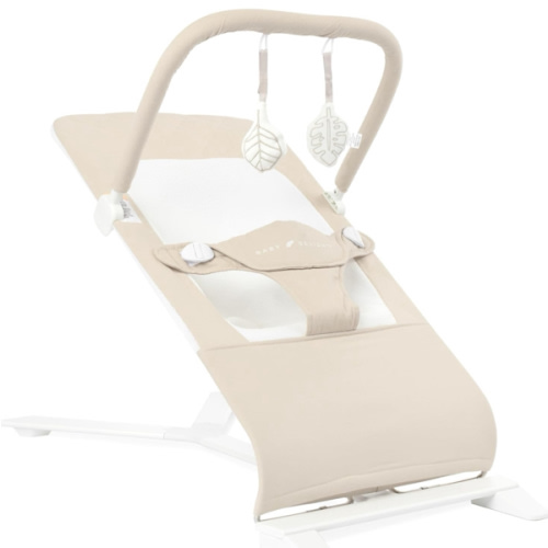 Baby Delight Alpine Deluxe Portable Bouncer, Infant, 0-6 Months, 100% GOTS Certified Cotton Fabrics, Organic Oat