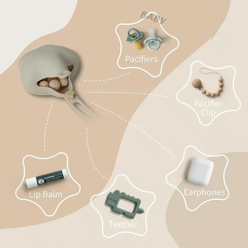 wind creative portable silicone storage box pacifier - Temu