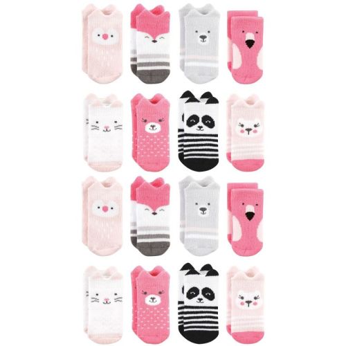 Hudson Baby Cotton Rich Baby Terry Socks 16-Pack