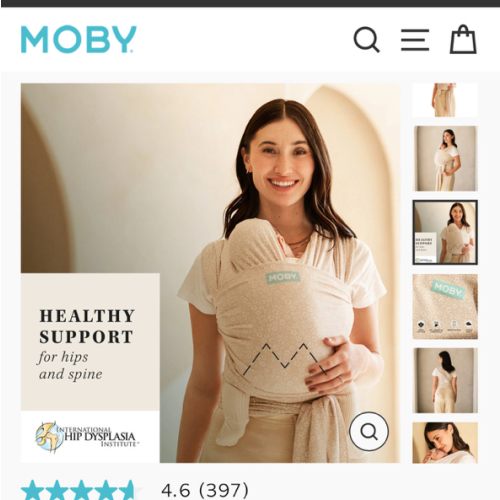 Classic Wrap Baby Carrier - Coastal Blooms