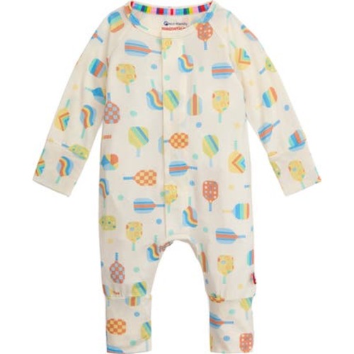 Perfect Pickle Paddles Convertible Magnetic Romper, Newborn