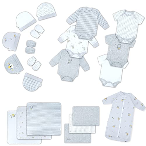 DOKMA Layette Gift Set for Baby Boys, Baby Essential 21 Piece Layette Set for Newborns and Infants, 0-3 Months - 7,87x7,87x5,11 Inches