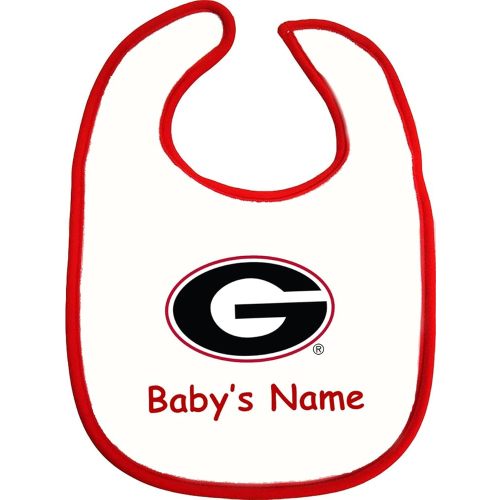 Georgia Bulldogs Personalized Cotton Baby Bib