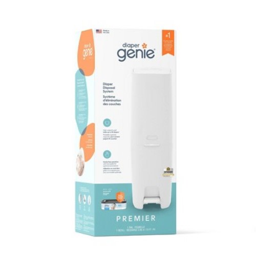 Diaper Genie Premier Diaper Pail with Starter Refill