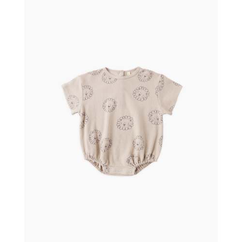 Relaxed Short Sleeve Bubble Romper Lion