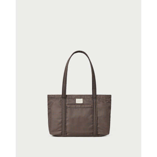 Lyla Brown/Black Check Essential Tote