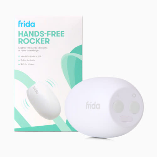 Frida Baby Hands-Free Stroller Device with 5 Vibration Levels, Universal Stroller Accessories, Rechargeable Portable Vibration for Cribs & Strollers, Water-Resistant Baby Soother