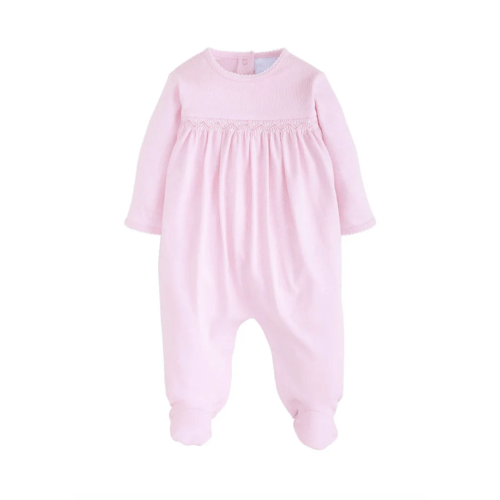 Welcome Home Layette Footie in Pink | Over The Moon
