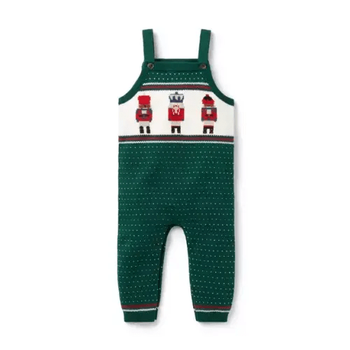 Baby Evergreen Forest Nutcracker Fair Isle Baby Nutcracker Sweater Overall by Janie and Jack