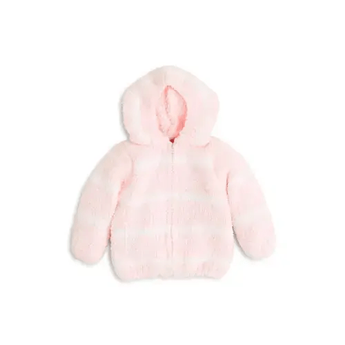 Girls' Striped Hooded Jacket - Pretty Pink (0-6M)