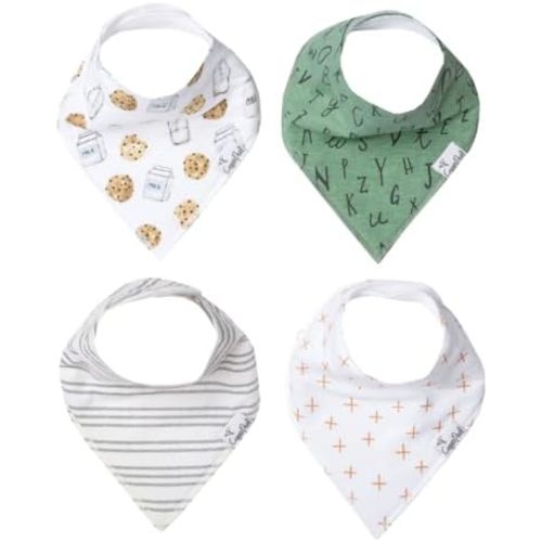 Copper Pearl Baby Bandana Bibs, 4 Pack