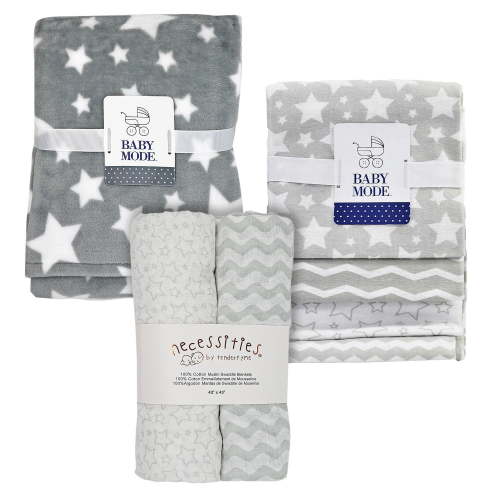 Baby Mode 7 Piece Baby Blanket Bundle, Choose Color