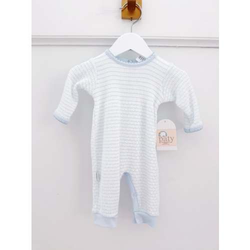 Long Sleeve Paty Romper (Blue Stripes) – Littles on 5th