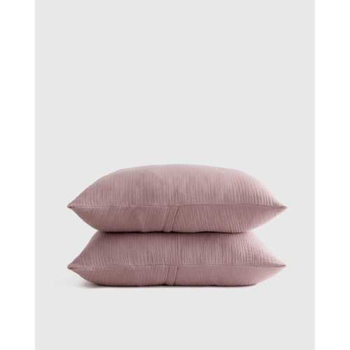 Organic Airy Gauze Sham Set | Quince in Fig