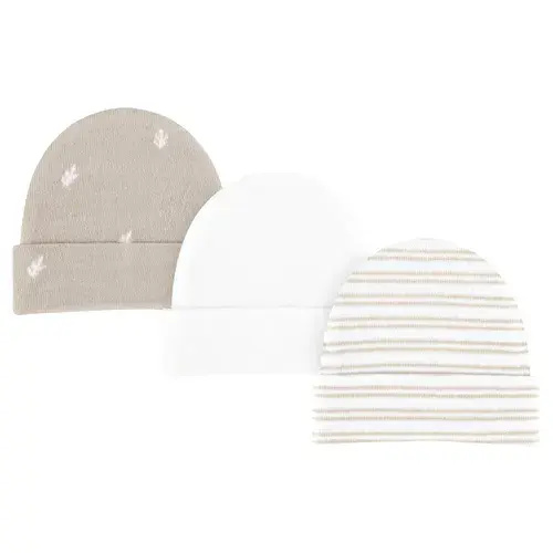 4Baby 3 Pack Beanie Natural | Baby Bunting AU