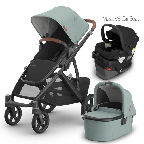 UPPAbaby Vista V3 Stroller + Bassinet + Mesa/Aria Travel System