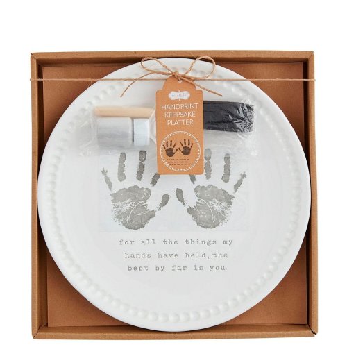 Mud Pie Handprint Keepsake Platter