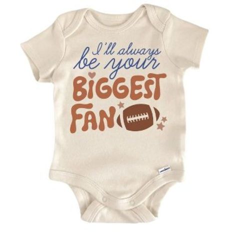 Football Biggest Fan Newborn Baby Onesie® Bodysuit GS1