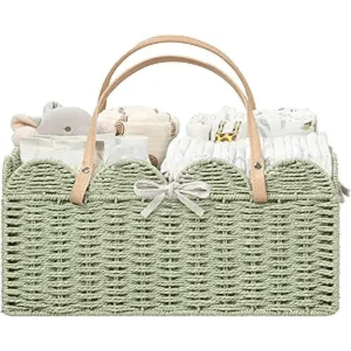 Large Baby Diaper Caddy - Green