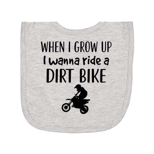 Inktastic Motocross Dirt Biking Future Dirt Biker Newborn Bib
