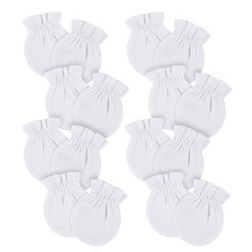 8-Pack Baby Neutral White No Scratch Mittens – Gerber Childrenswear