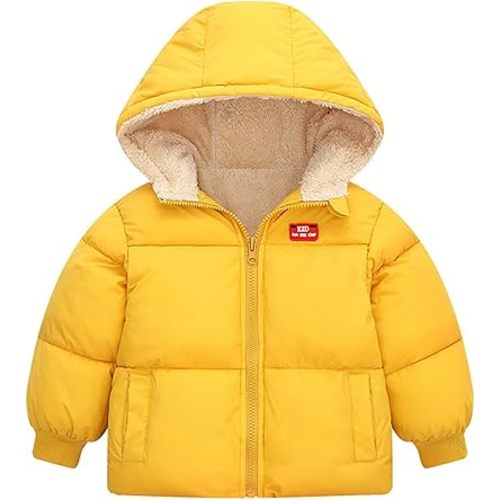 Baby Winter Coats Toddler Hooded Jackets Cotton Warm Lined Puffer Outerwear Baby Boys Girls Windproof Thick Clothes
