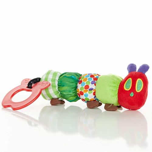 The World of Eric Carle, The Very Hungry Caterpillar Teether Rattle ,Teething Toy for Babies