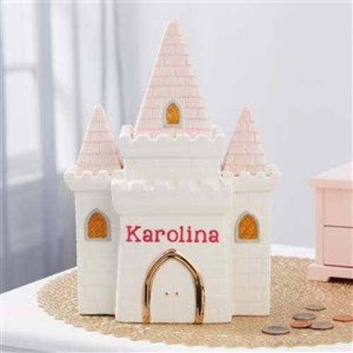Princess Castle Personalized Piggy Bank