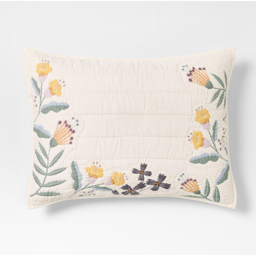 Floral Fields Organic Cotton Voile Kids Pillow